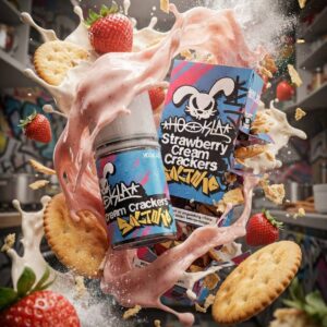 HOOKLA SALT 30ml - STRAWBERRY CREAM CRACKERS
